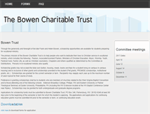 Tablet Screenshot of bowentrust.org
